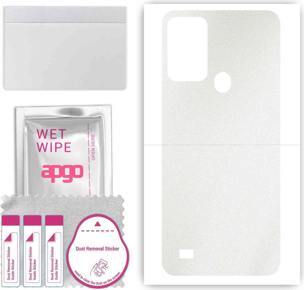 apgo Rückseite Schutzfolie, Skin, kompatibel mit Oukitel C31 Pro, Hinten Displayschutzfolie aus Vinylfolie, kratzfest, einfache Montage - Matt Tra...