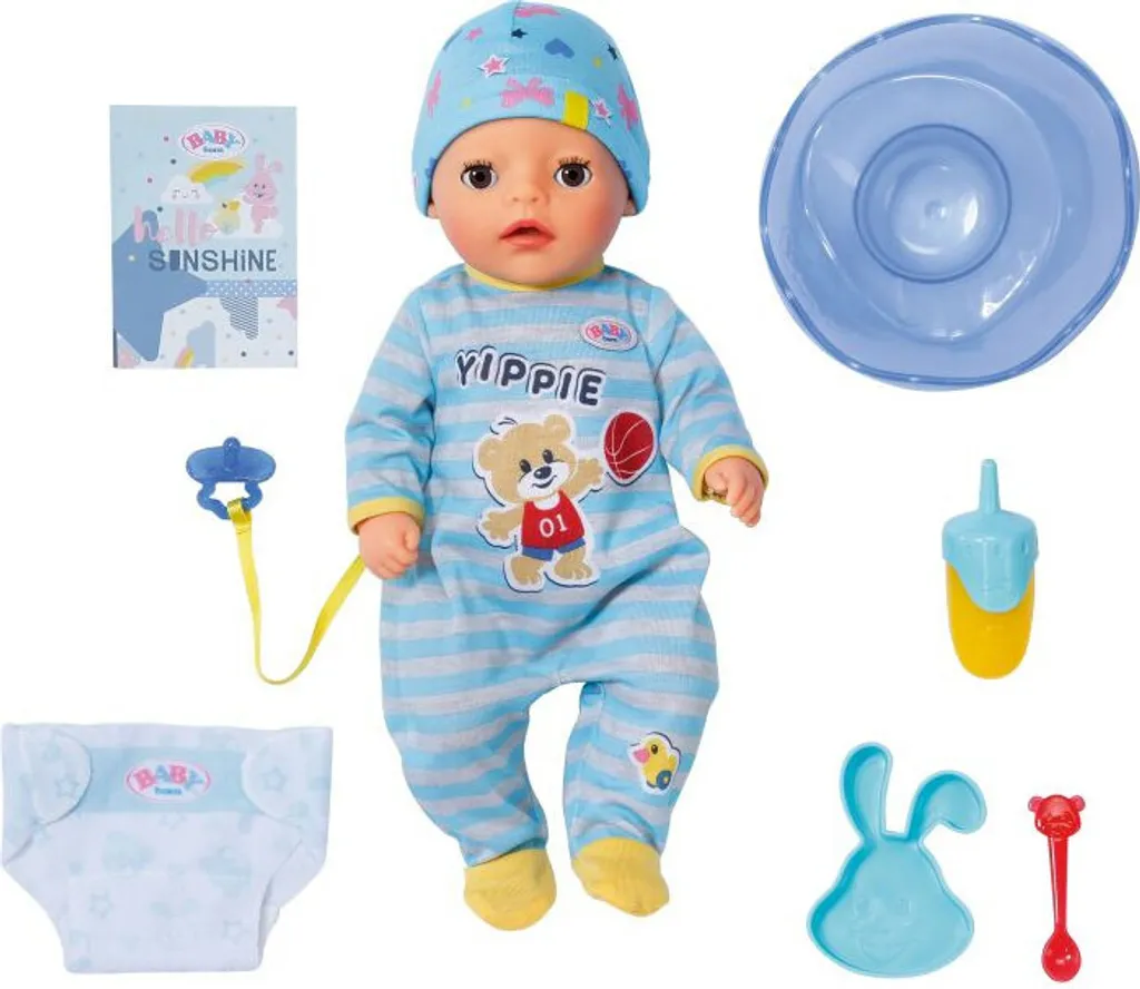 Jouet Enfant Baby Born Petit Garçon 36cm : Idéal pour apprendre à soigner