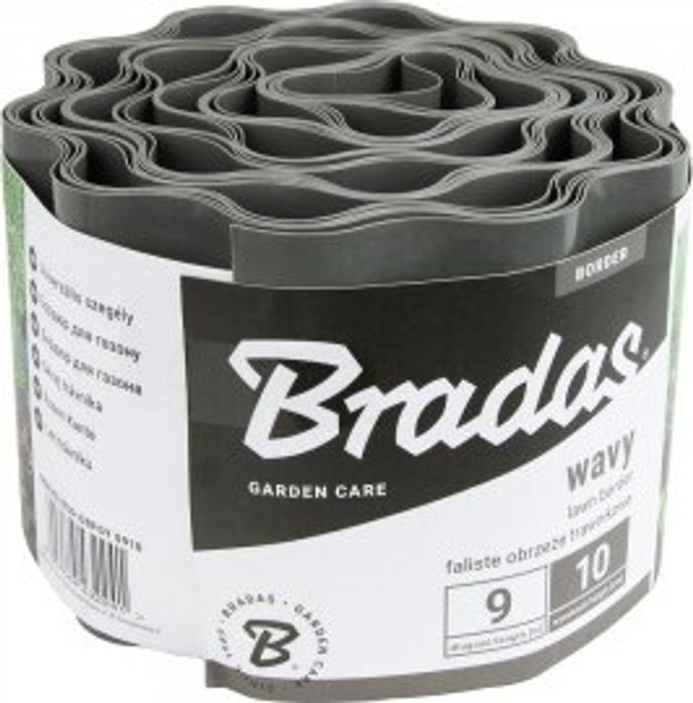 BRADAS Obruba záhonů šedá, 9m, 10cm BR-OBFGY_0910 Obrázek produktu 