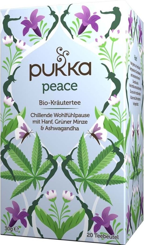 Pukka Peace, Kräutertee, 30 g, Ashwagandha, Hanf, Grüne Produktbild 