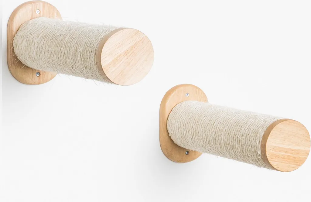 Offerta Set 2 Pali Tiragraffi Parete RHRQuality - Crema Sisal 9cm 20kg
