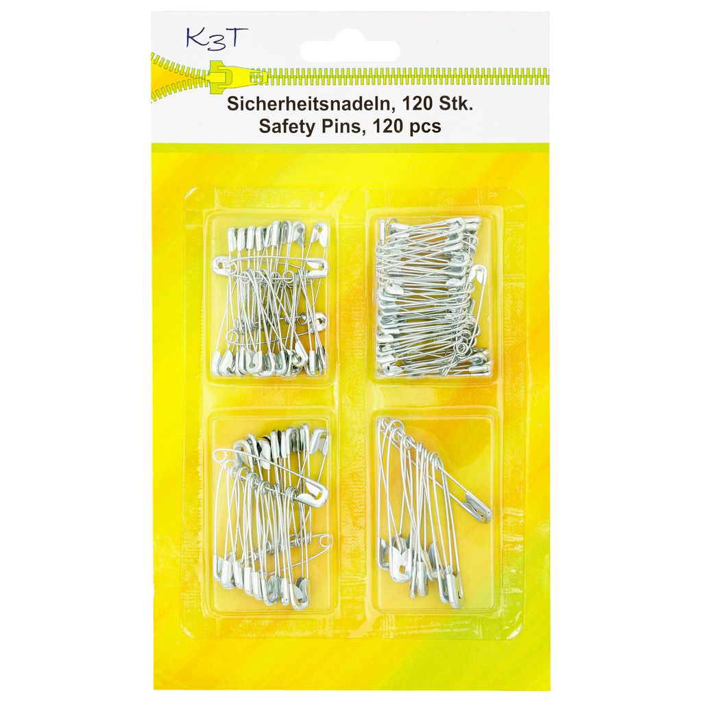 TSI 81013 120x Sicherheitsnadeln sortiert silber Produktbild 