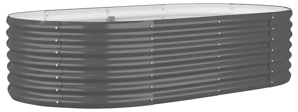 vidaXL Lit surélevé Acier revêtu par poudre 152x80x36 cm Image du produit 
