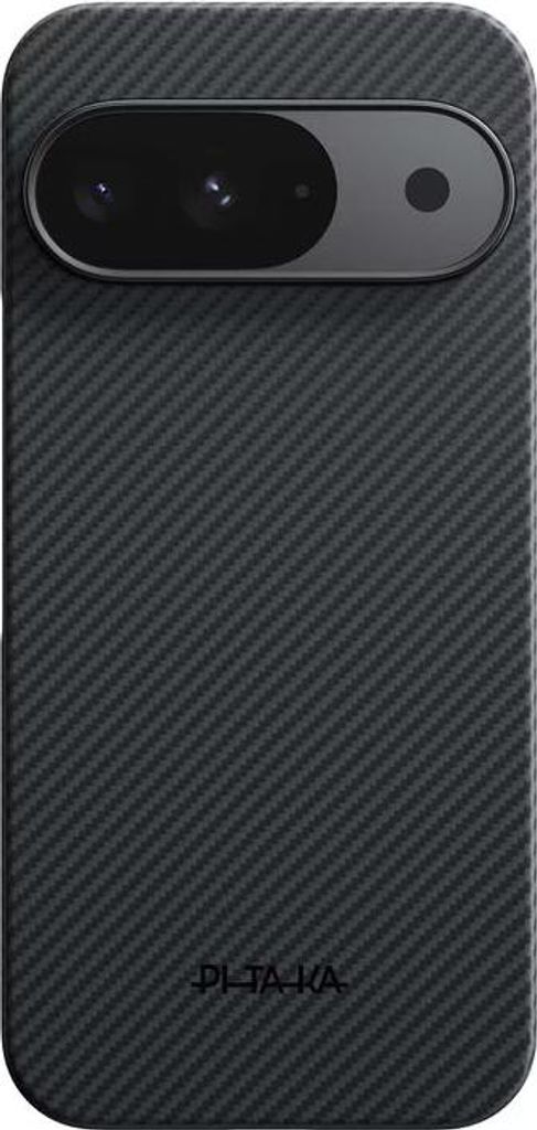 Pitaka Ultra Slim Aramid-Faser-Hülle mit MagSafe-kompatibel für Google Pixel 10, Schwarz/Grau