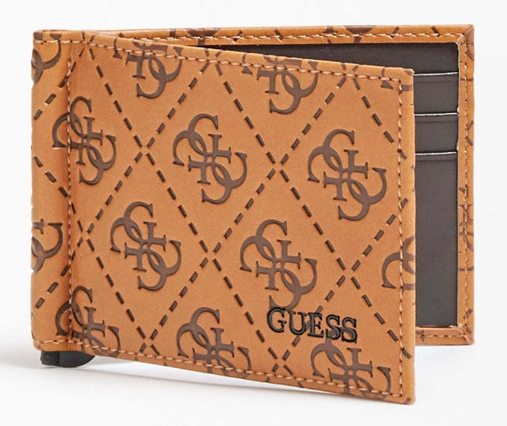 Guess Herren Kartenetui Mit Geprägtem 4G Logo Druck Cognac – EINHEITSGRÖSSE