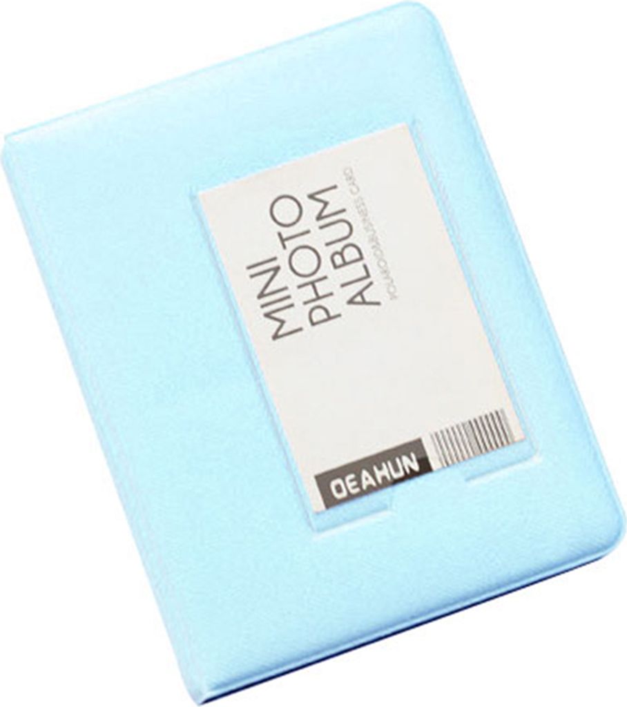 64/32 Taschen Fotoalbum Bildspeicher für Polaroid Instax Mini-Blau ,Größen:3Inch