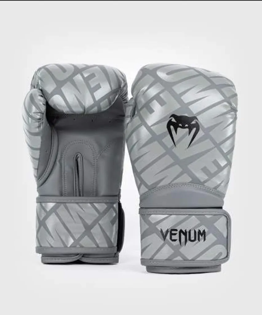 Gants de Boxe Anglaise Venum Contender 1.5 XT Gris et Noir de Taille 12oz