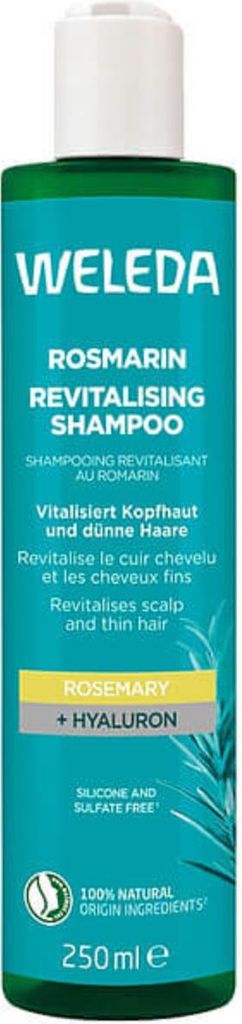 WELEDA Rosmarin Revitalising Shampoo vitalisiert Kopfhaut und dünne Haare, 250 ml Shampoo