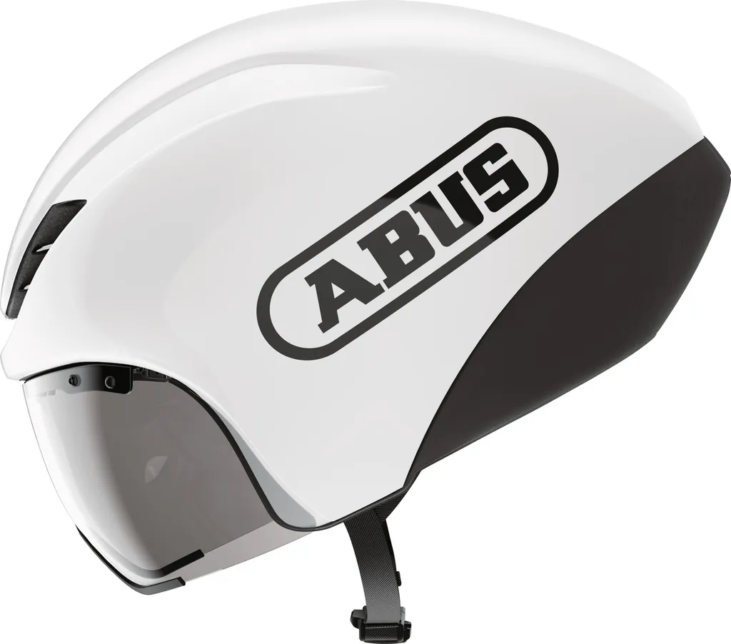 Casque de Vélo de Route Aérodynamique Abus GameChanger TT 1.1 Blanc L