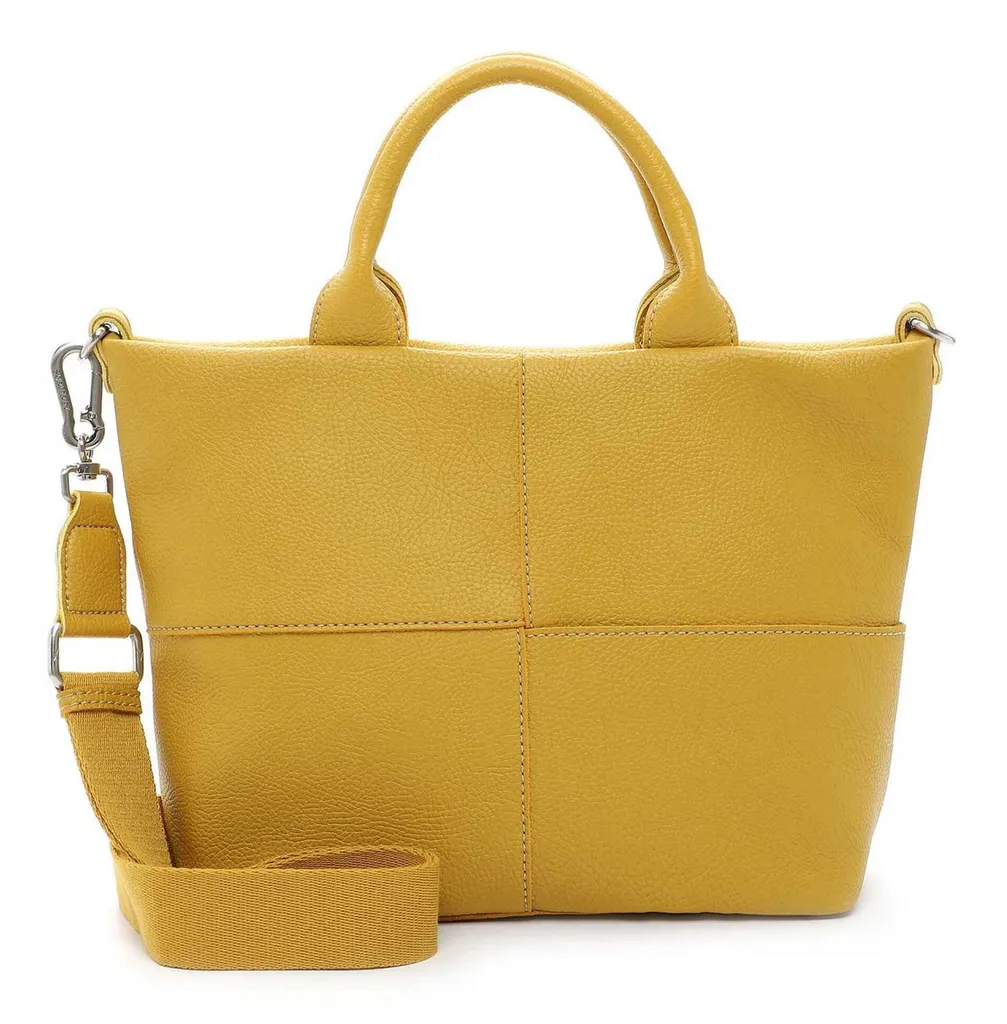 Sac SURI FREY Tilly Cityshopper Moutarde en Similicuir Souple de Qualité