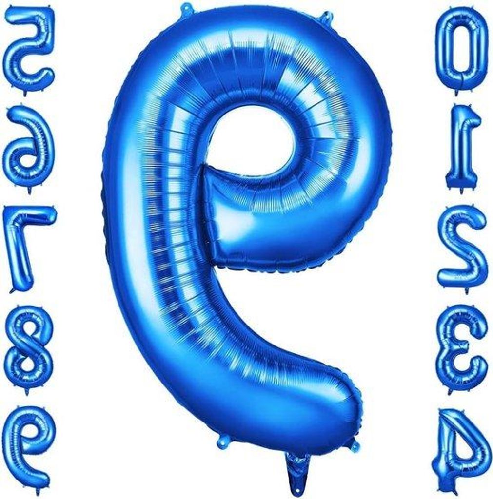 Blaue XXL 40 Zoll Helium Ballons Dekoration