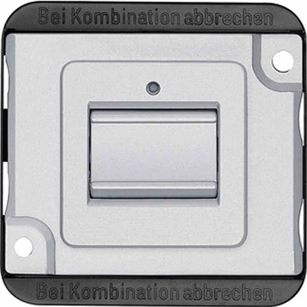 Merten MEG3156-7060 Bouton-poussoir 1P 10A 250V Argenté pour la Maison