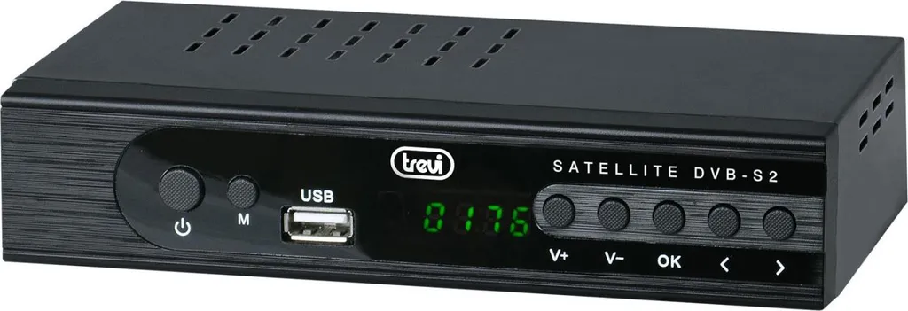 Décodeur Satellite Full HD DVB-S2 Trevi SAT 3387 S2 Noir avec Port USB