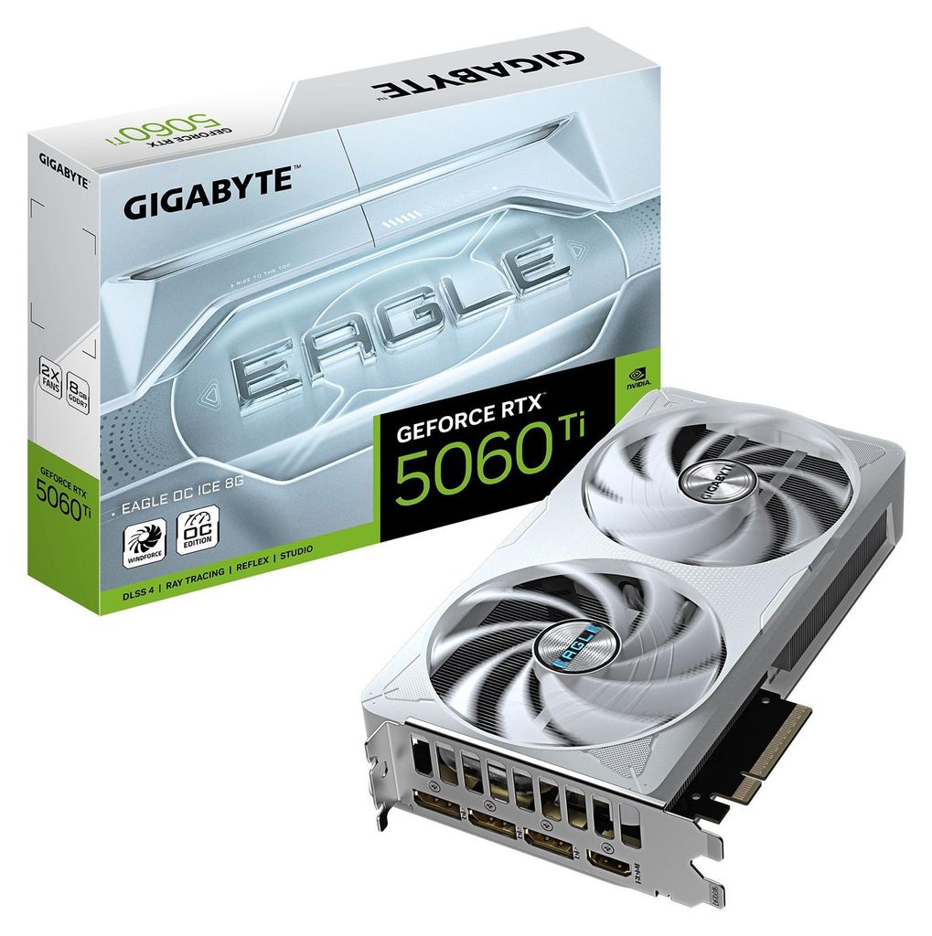 GIGABYTE GeForce RTX 5060 Ti EAGLE OC ICE 8G, GeForce RTX Imagen del producto 