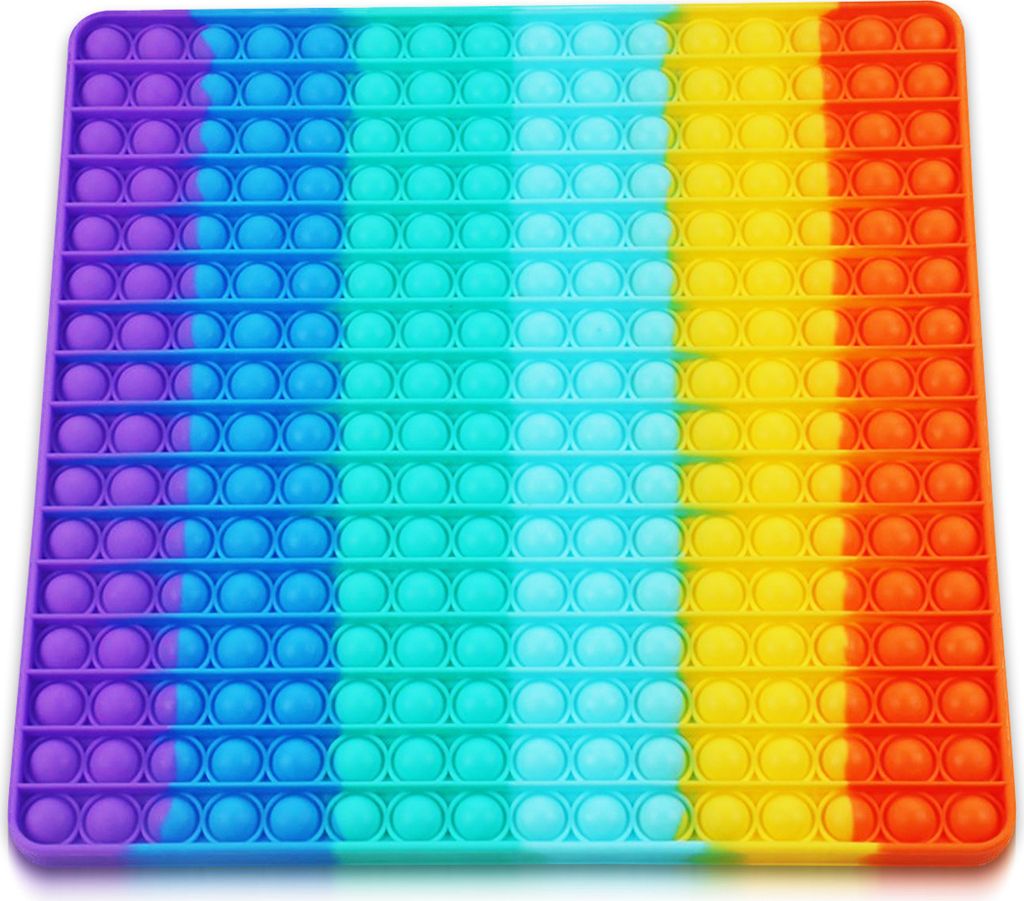Push it Pop up Toy Bubbles Fidget Antistress Kids XXL TikTok Reise Spiel 20 30cmForm:Quadrat 30 x 30 cm