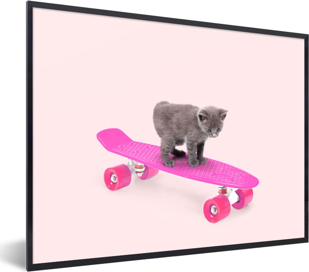 MuchoWow® Gerahmtes Poster Katze - Kätzchen - Tiere - Produktbild 