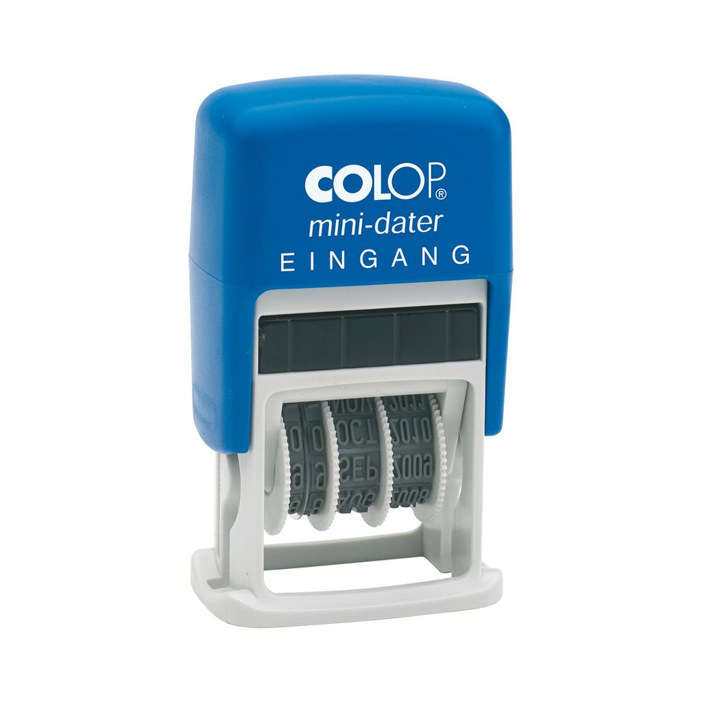 Colop S160/L1 MiniDater, 5 x 25 mm, rot/blau, 7 x 4 x 2 cm Produktbild 