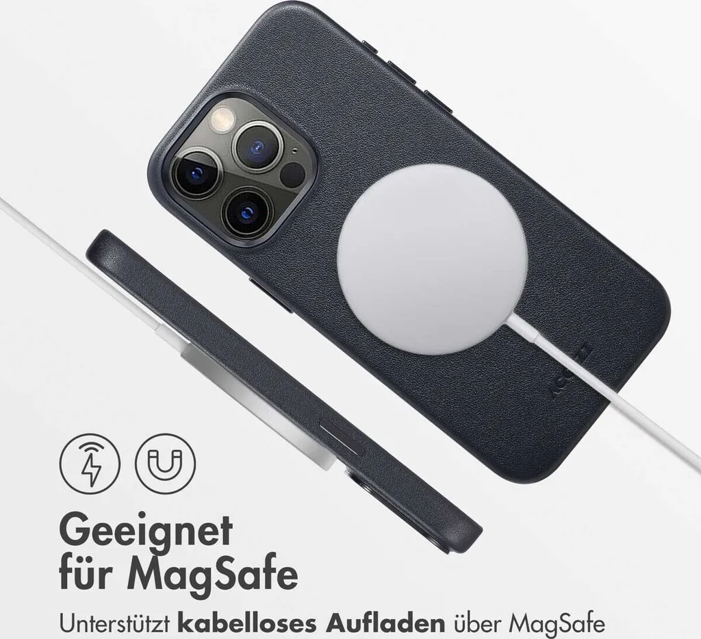 Recensione Cover Pelle iPhone 15 Pro Max Accezz MagSafe Nero Onice - 3