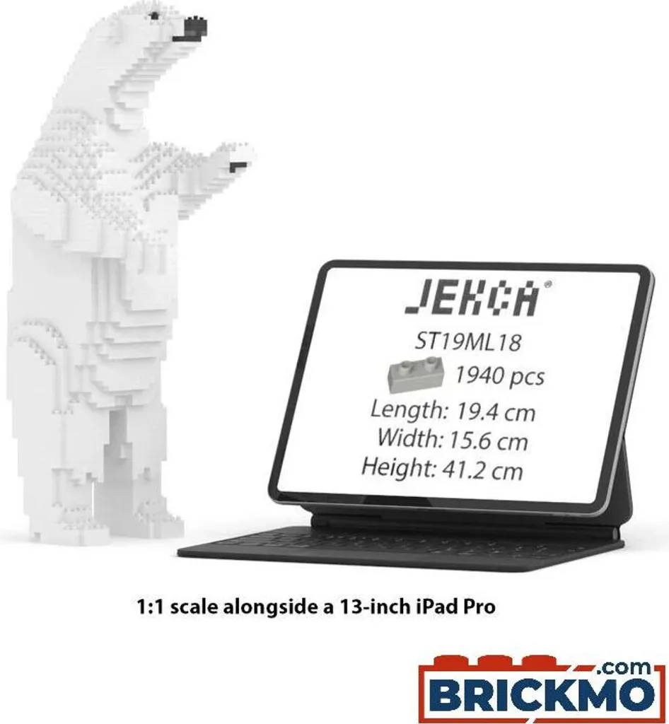 Fini les modèles fragiles : Ours polaire JEKCA stable et décoratif