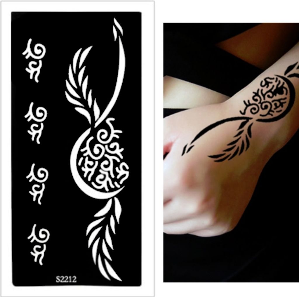 Henna Tattoo Schablone Airbrush Stencil