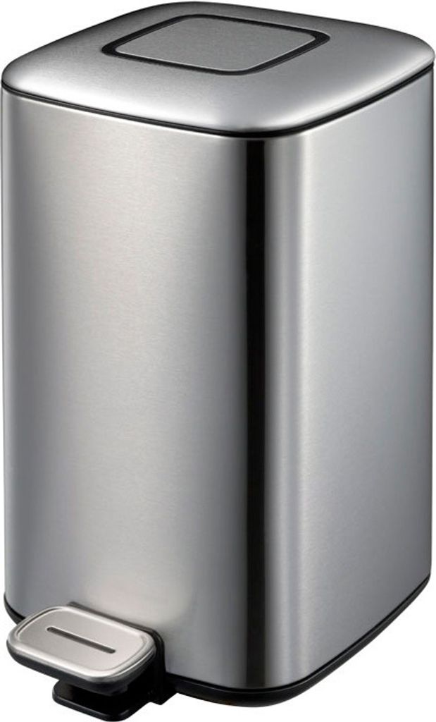 EKO - Regent Treteimer 12 Liter - Stainless steel Plastic - Matt Edelstahl