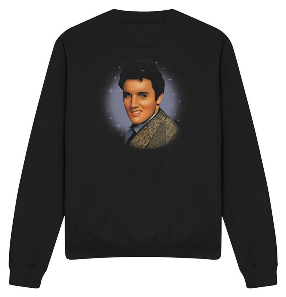 Elvis Presley - "Starlite" Sweatshirt für Herren/Damen Uni TV32727 (S) (Schwarz)