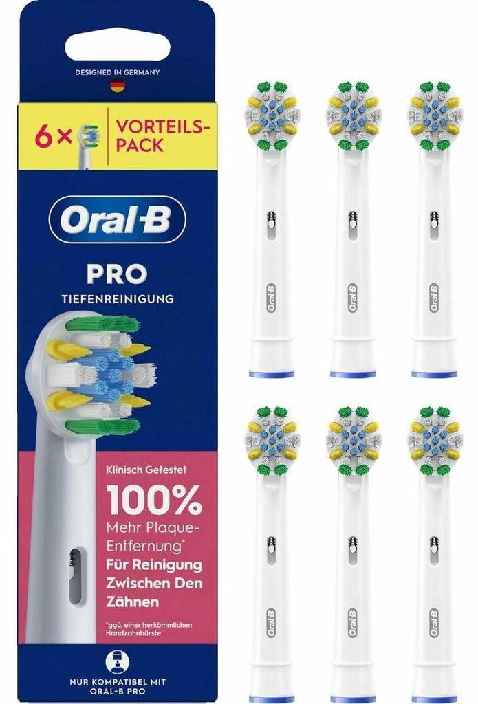 Oral-B Aufsteckbürsten Pro Tiefenreinigung 6er Produktbild 