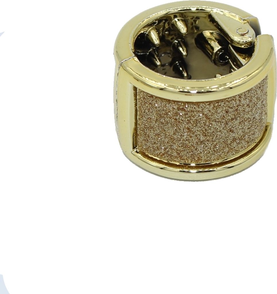 Mini Haarklammer Glitzer Gold