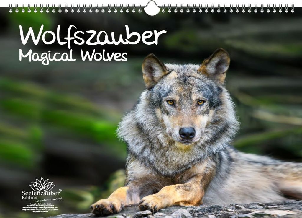 Wolfszauber Immerwährender Kalender DIN A3 Wolf und Wölfe - Seelenzauber