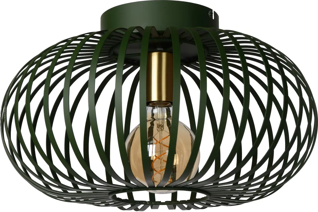 Plafonnier Design Vert Manuela 40cm Structure Filaire en Acier Robuste