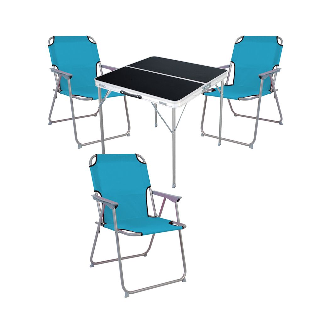 4-teiliges Campingmöbel Set Alu L80xB80xH70cm Patrol