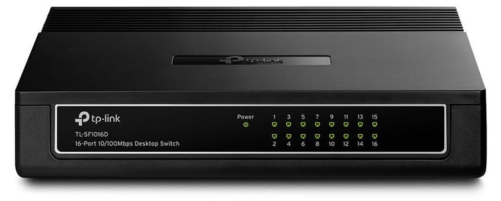 TP-Link TL-SF1016D Netzwerk-Switch Fast Ethernet (10/100) Schwarz