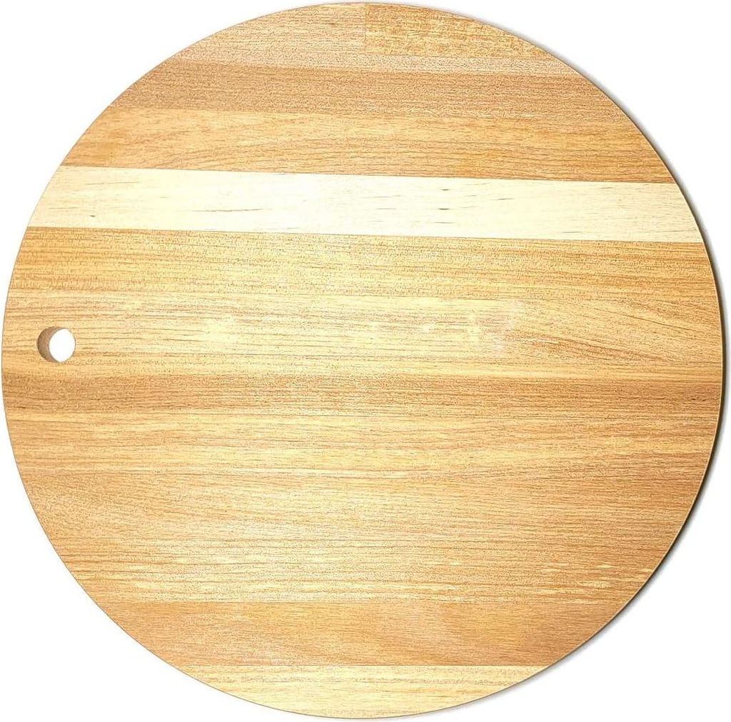 Praktische Schneidebrett - massives Holz - Ø 20 cm