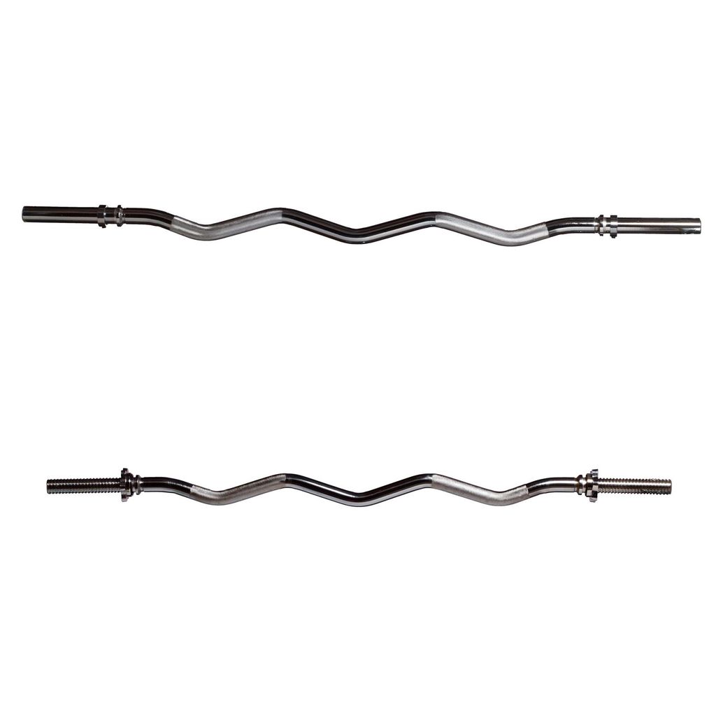 CAP Barbell Olympische EZ Curlstange – 119,4 Cm, Für 5,1 Cm Hantelscheiben, Max. 90,7 Kg – Für Bizeps, Trizeps & Mehr