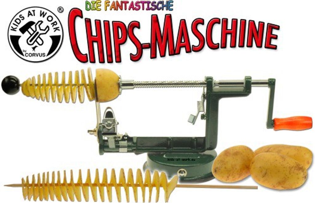 CORVUS Chips-Maschine Chips Maker Kartoffel Spiral Schneider 1 Stück 