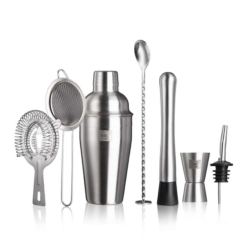 Vacu Vin Cocktail Set Plus - Silber - 7 Stücke