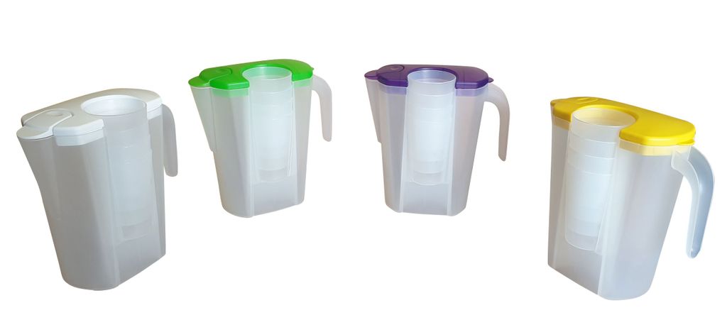 Melamin Kanne Mit 4 Bechern - 1,5 Liter Für Garten & Camping