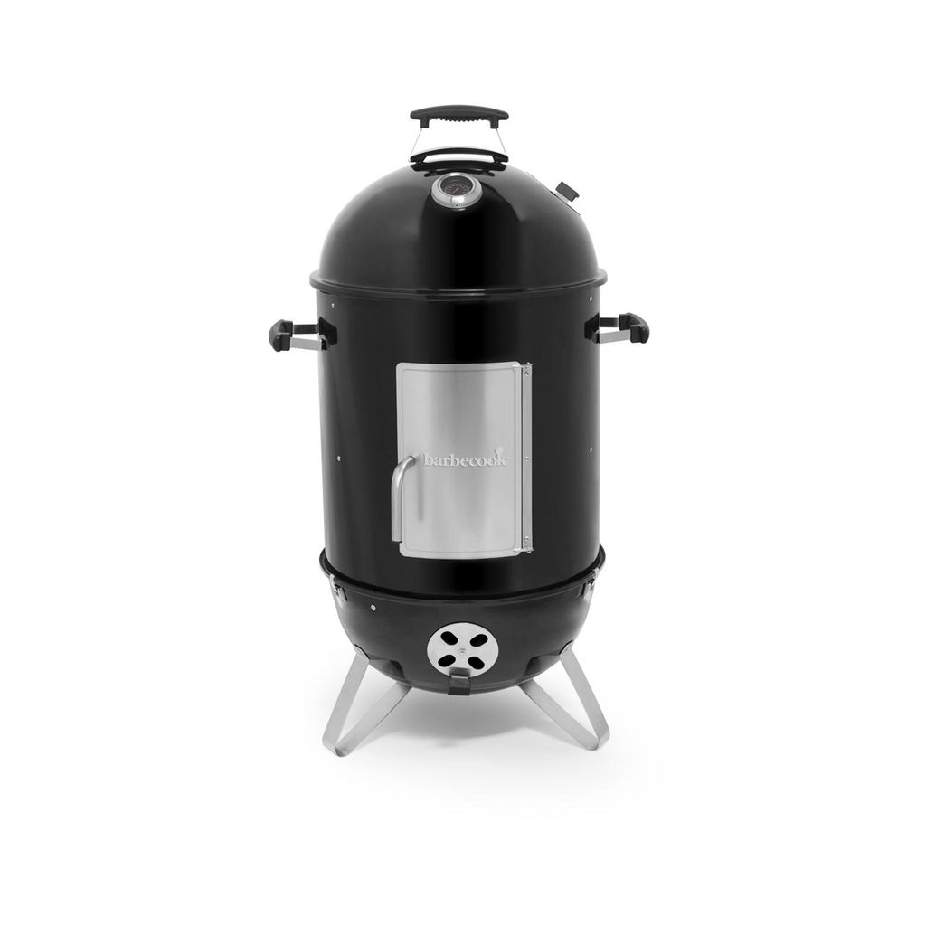 Barbecook Oskar M Smoker Holzkohlegrill aus Emaille schwarz D44 cm