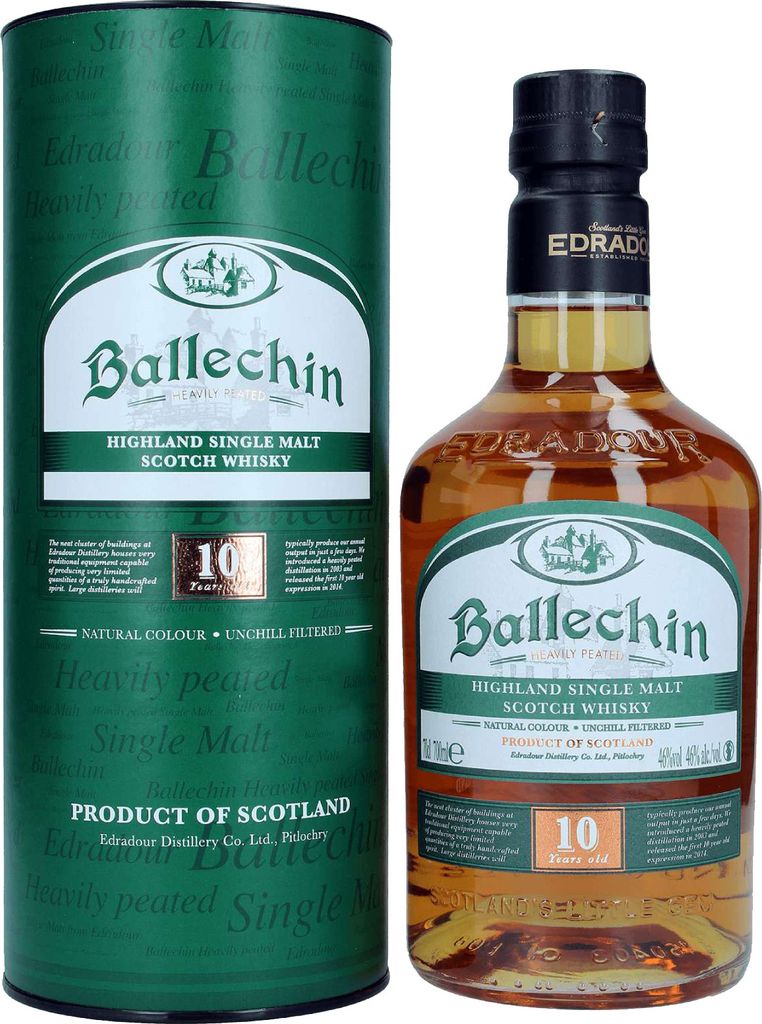 Edradour Ballechin 10 Years Old Highland Single Malt 46% Produktbild 