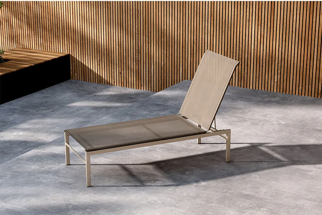 Méridienne Massimo Beige : Chaise Longue Confortable et Design Moderne - 4