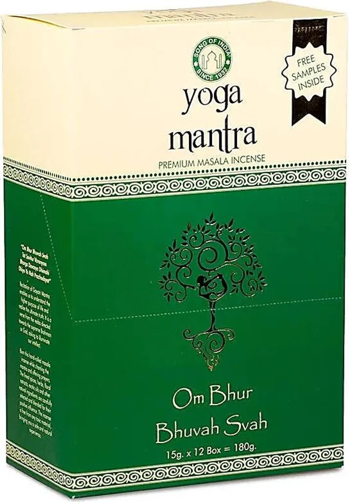 Encens Masala Yoga Mantra 15g - Anti-Stress Naturel pour Calmer l'Esprit