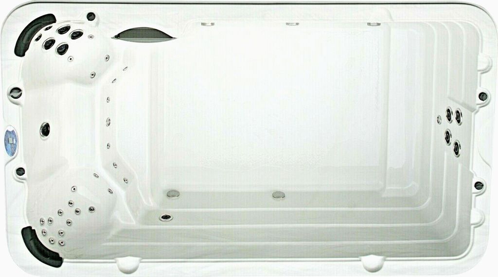 XXXL Luxus Led SwimSpa 400x230 Whirlpool Gegenstromanlage Outdoor Schwimmbecken