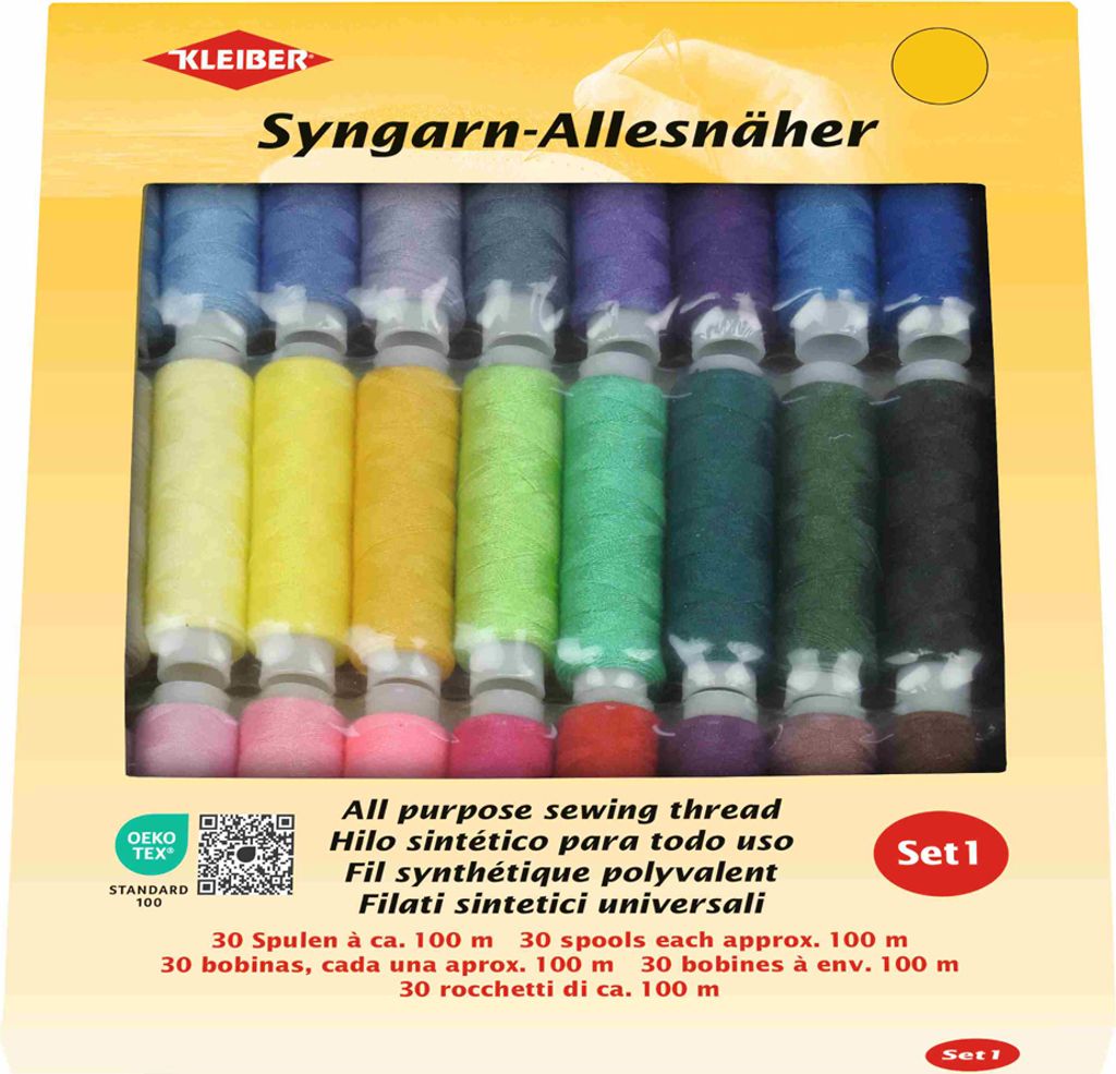 KLEIBER Nähgarn-Set Syngarn Allesnäher 30 x 100 mm 30 Produktbild 