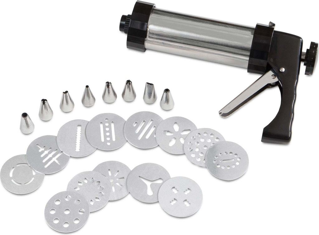 Städter 'Gebäckpresse für Spritzgebäck-Set 23-teilig, Edelstahl'