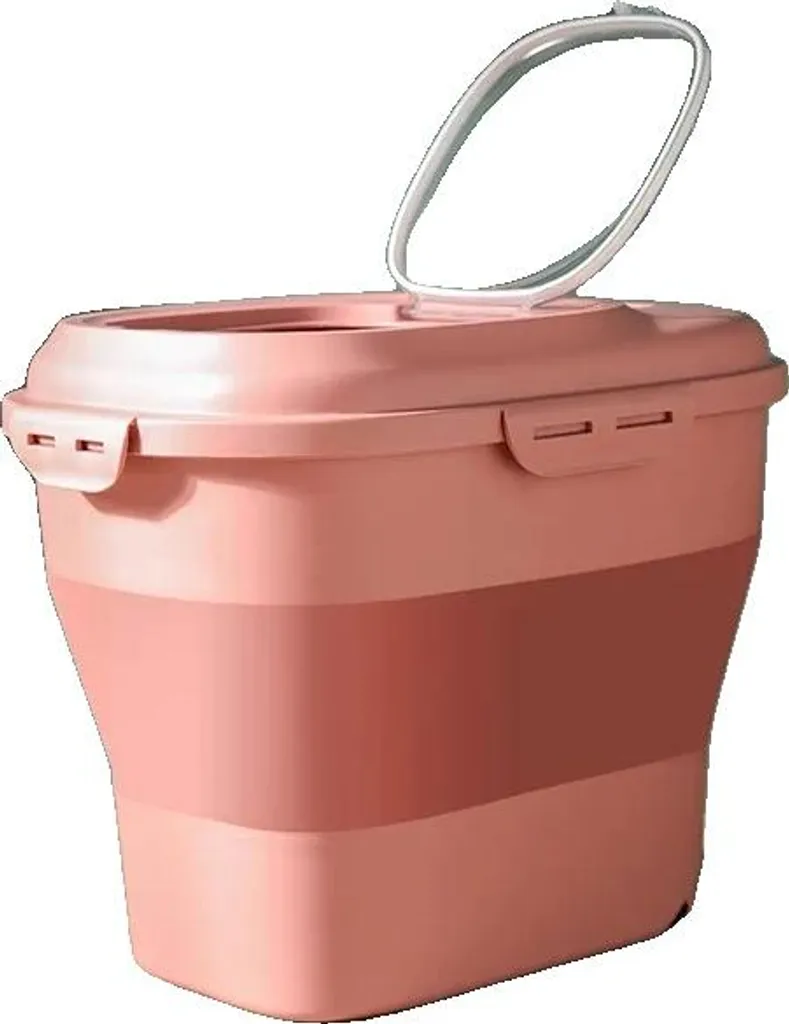 Boîte de conservation croquettes étanche rose L - Propreté et hygiène