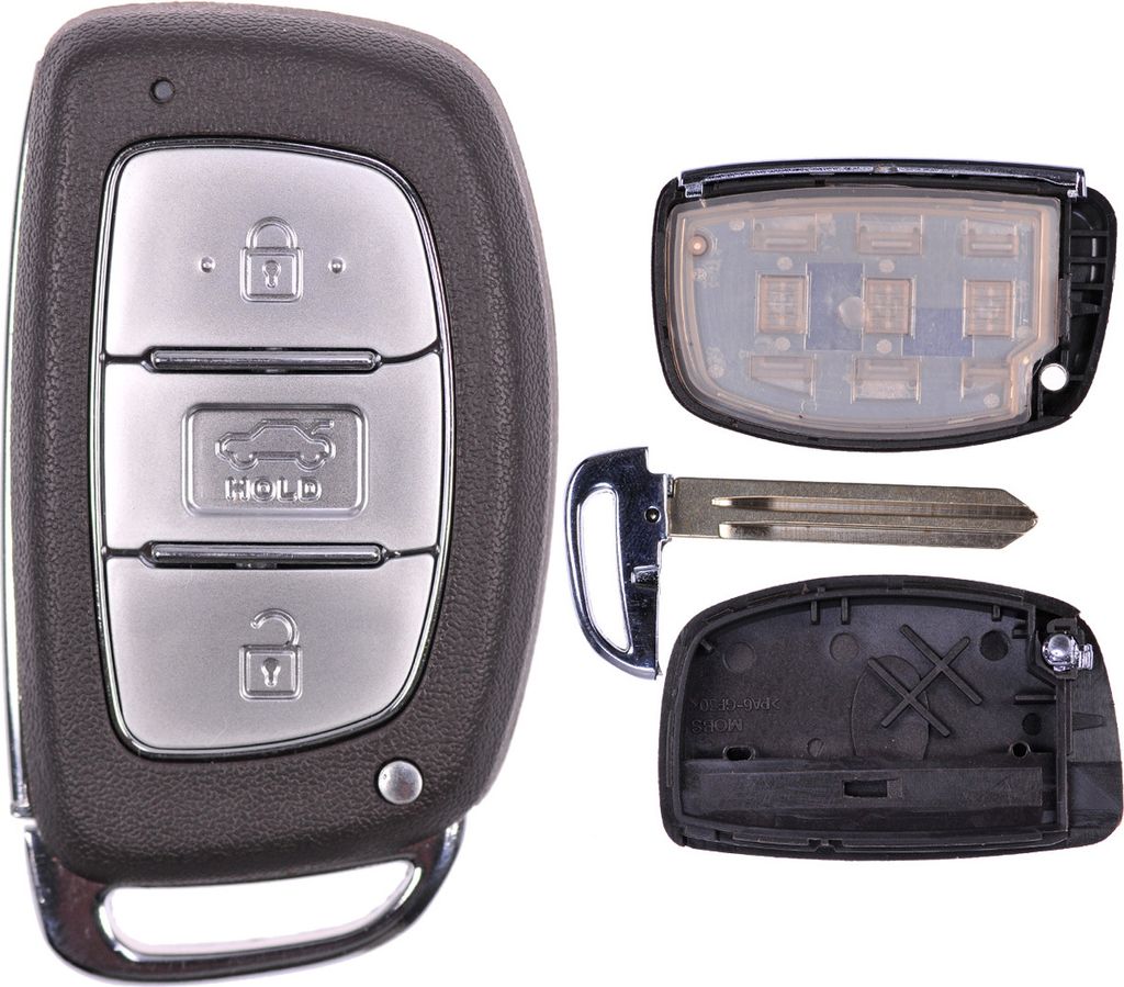 Auto Schlüssel Gehäuse Smartkey 3 Tasten kompatibel mit Produktbild 