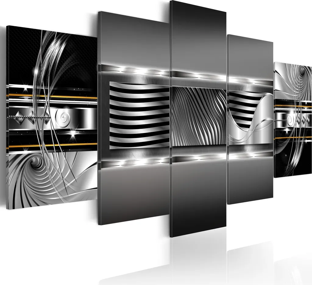 Murale Moderno 5 Pannelli 100x50 cm - Arte Decorazione Casa