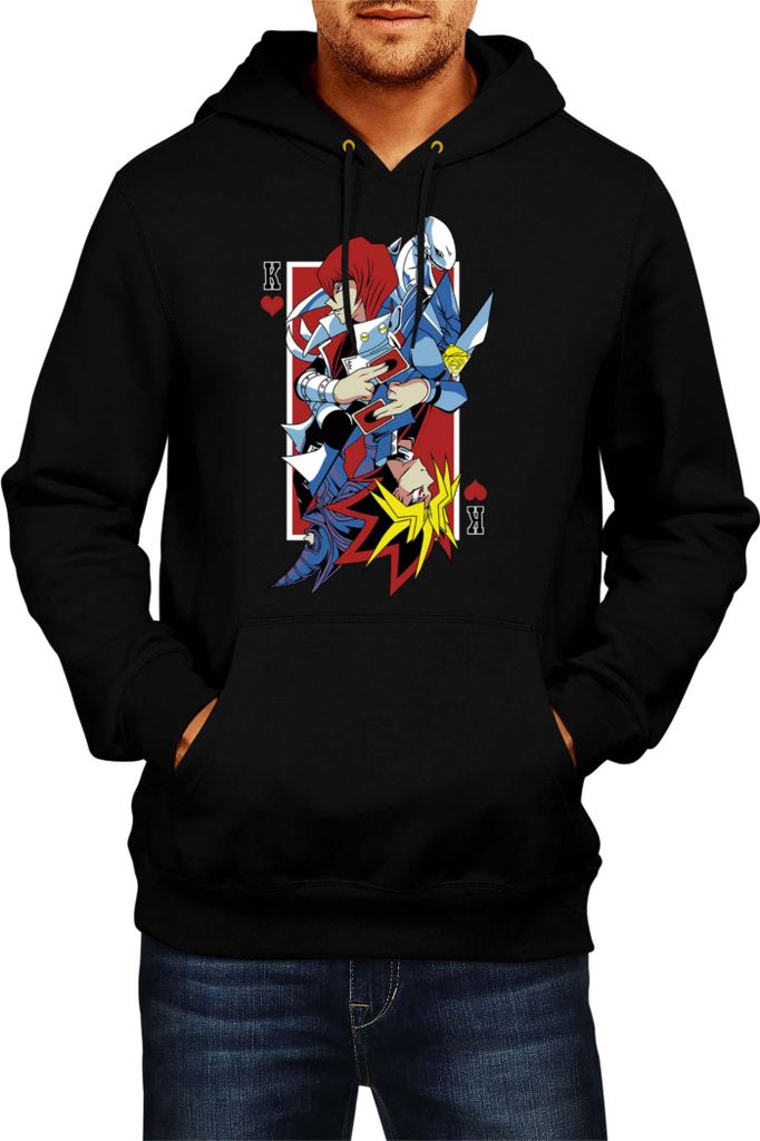 Herren Kapuzenpullover Japan Manga Anime Comics Yu Gi 018, Man XL / Schwarz