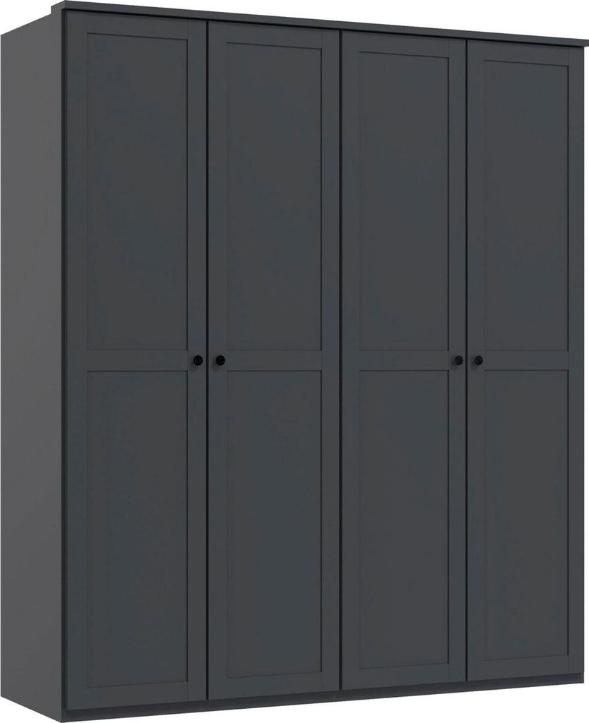Kleiderschrank Chalet Schlafzimmerschrank 180x58x210cm graphit 4-türig (18673)