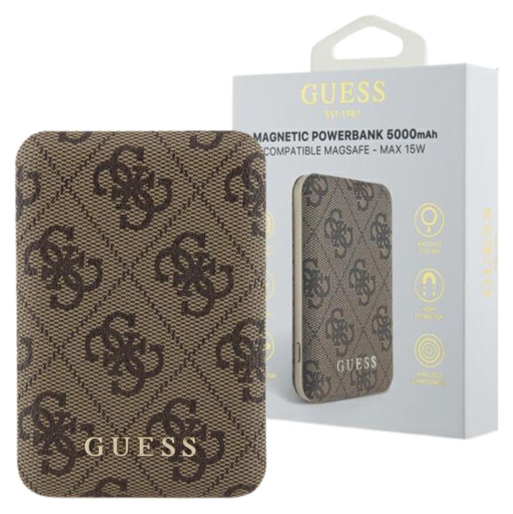 Guess Powerbank Induktiv 15W Gupb5Fp4Emgw 5000Mah Produktbild 